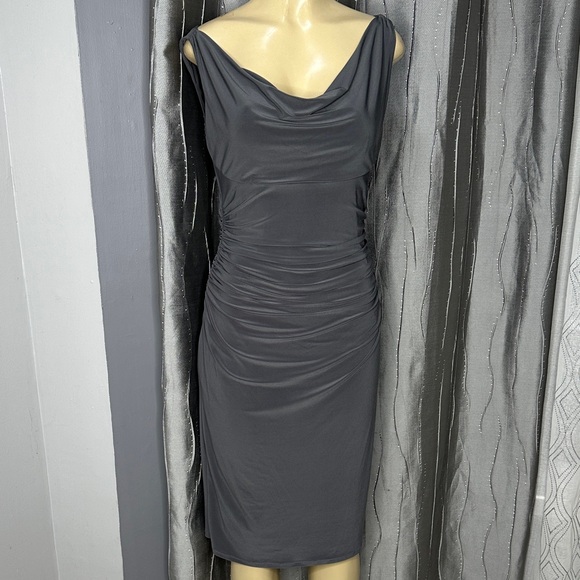 Lauren Ralph Lauren Dresses & Skirts - Lauren Ralph Lauren Sz6 Charcoal Long Sleeve Dress